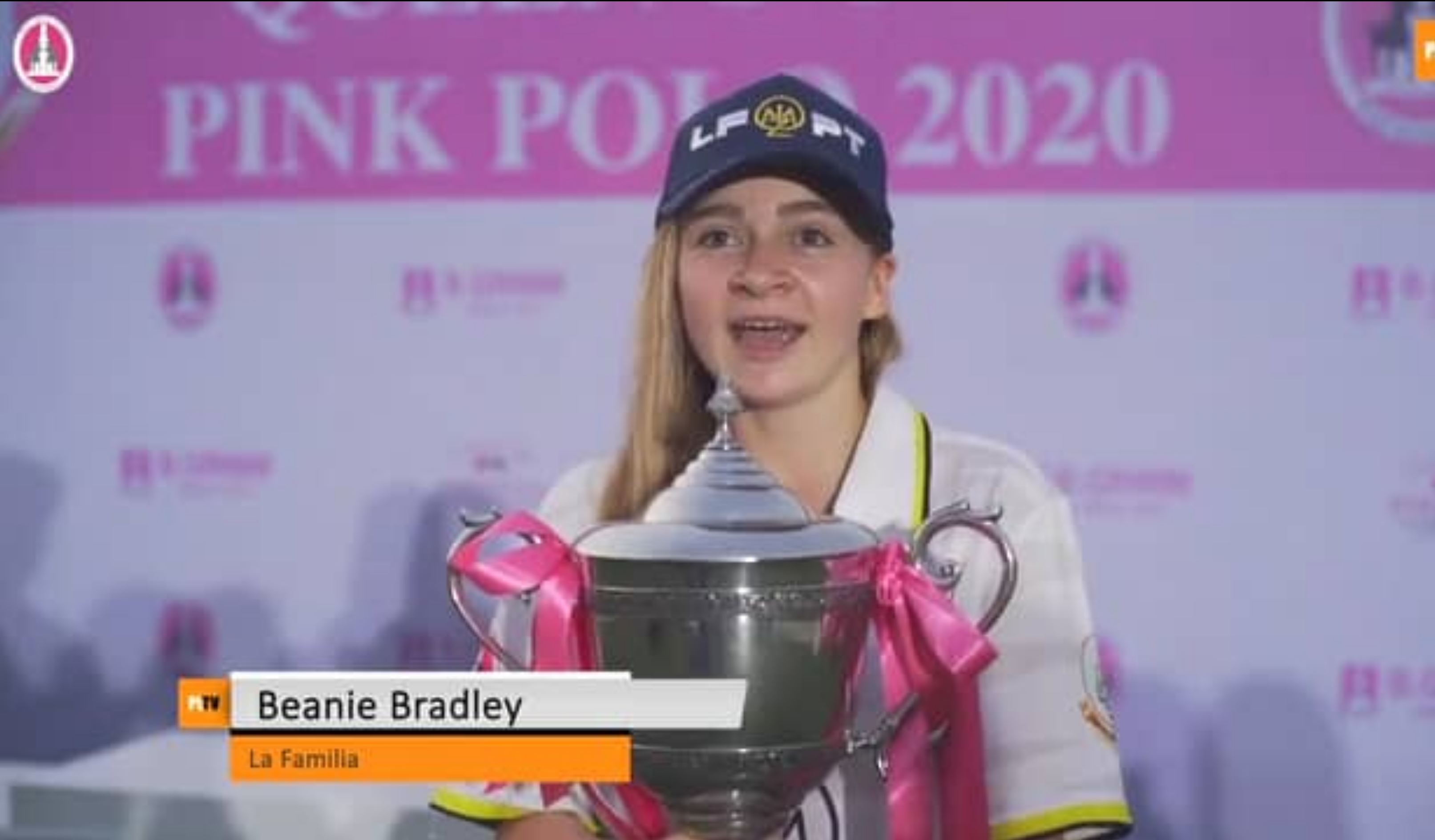 Interview with Beanie Bradley after Pink Polo